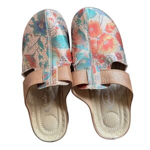 Atalina‎ Floral Clogs Sandals Slides Comfort Shoes Womens Size 6.5